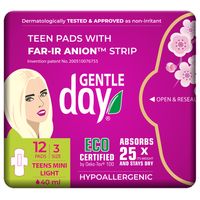 Gentle Day Mini/Teens Pads - Organic & Hypoallergenic